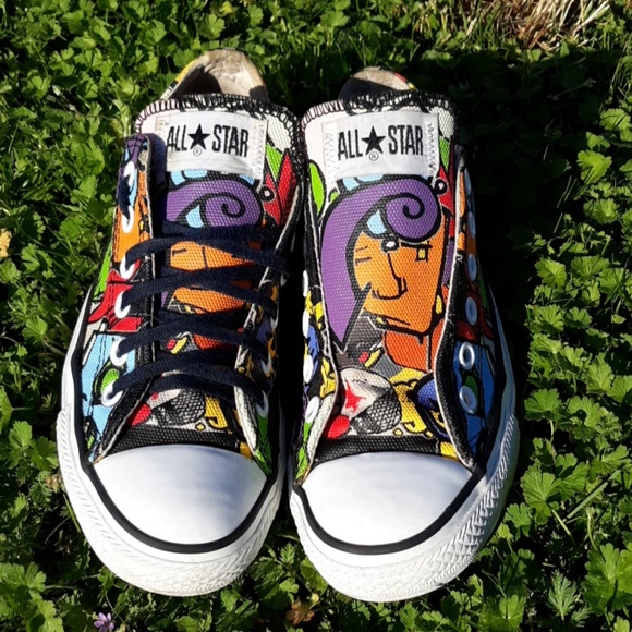 converse all star painted